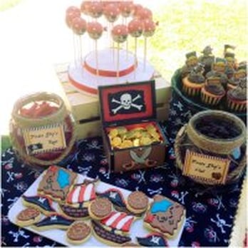 Sweetest Touch Candy Buffet - Pirate Head Cake Pops!! What!? Yummy - London's 3rd BDAY - May 2015 - Party & Event Planning Near Me Sweetest Touch Candy Buffet - Pirate Head Cake Pops!! What!? Yummy - London's 3rd BDAY - May 2015 - Party & Event Planning Near Me