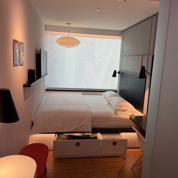 CitizenM Washington DC Capitol Hotel - The room view as you walk in. Small room, but quite cozy! - Hotels Near Me - Washington, DC, District of Columbia CitizenM Washington DC Capitol Hotel - The room view as you walk in. Small room, but quite cozy! - Hotels Near Me - Washington, DC, District of Columbia