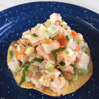 Mita Mary Boat Club - Shrimp tostada. - Mexican Near Me - Punta de Mita, NAY