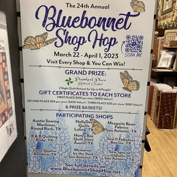 B&B Quilting & Gifts - This location is part of the Bluebonnet Shop Hop! Fun! - Fabric Stores Near Me - Buda, Texas