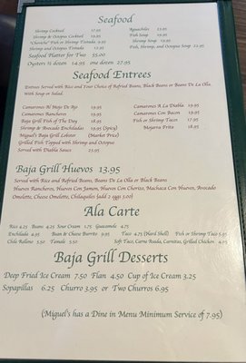 Menu photo 2 Miguel's Baja Grill Victorville, CA