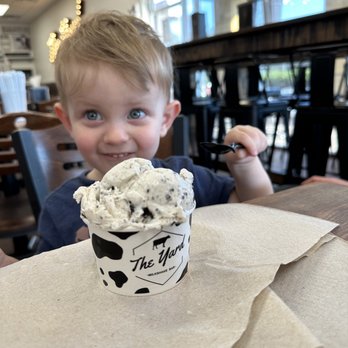 The Yard Milkshake Bar - One scoop of cookies and cream ice cream - Ice Cream & Frozen Yogurt Near Me - Destin, Florida The Yard Milkshake Bar - One scoop of cookies and cream ice cream - Ice Cream & Frozen Yogurt Near Me - Destin, Florida