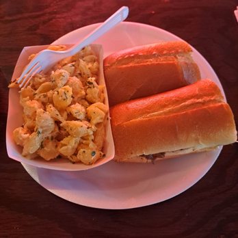Crazy Cooks - Cheesesteak with Mac and cheese - Sandwiches Near Me - Davie, Florida Crazy Cooks - Cheesesteak with Mac and cheese - Sandwiches Near Me - Davie, Florida