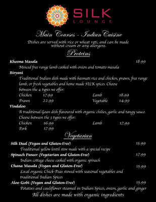 Menu photo 5 Silk Lounge Vancouver, BC