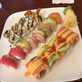 Kabuki Sushi & Grill - Shrimp Tempura Roll, Rainbow Roll*, Hawaian Roll* - Japanese Near Me - Portland, Oregon Kabuki Sushi & Grill - Shrimp Tempura Roll, Rainbow Roll*, Hawaian Roll* - Japanese Near Me - Portland, Oregon