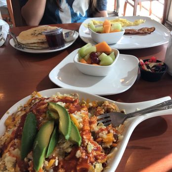 Jimmy's Egg - Sante fe skillet. And egg,bacon with pancakes breakfast. - Breakfast & Brunch Near Me - Omaha, Nebraska