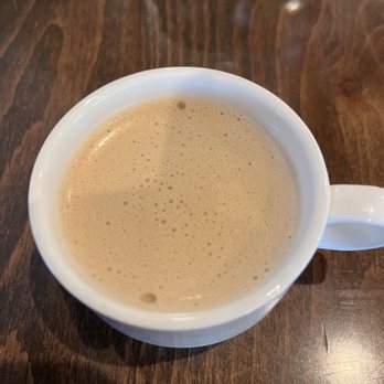 Kabul House - Saffron Milk Tea given by the manager as a present to me! - Afghan Near Me - Evanston, Illinois