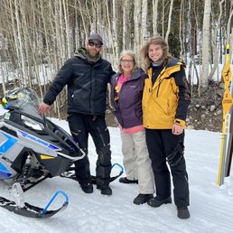 Fun time snowmobiling today!
