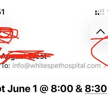 White's Pet Hospital - THEY REQUESTED THE EMAILS AND NEVER OPENED! I SENT SEPARATE EMAIL AGAIN WITH NAMES OF THE PUPS - Veterinarians Near Me - Santa Barbara, California White's Pet Hospital - THEY REQUESTED THE EMAILS AND NEVER OPENED! I SENT SEPARATE EMAIL AGAIN WITH NAMES OF THE PUPS - Veterinarians Near Me - Santa Barbara, California
