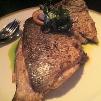 Alinea - 10 SCUP caponata, mint, panella - New American Near Me - Chicago, Illinois
