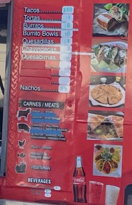 Menu photo 1 Joe's Taco Shop San Jose, CA