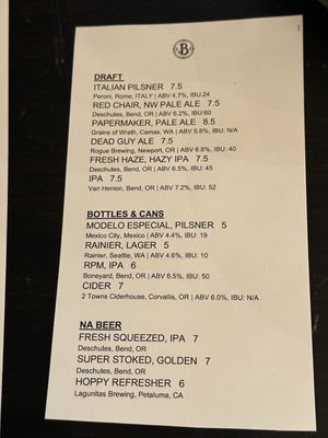 Menu photo 1 BOSA Food & Drink Bend, OR Menu photo 1 BOSA Food & Drink Bend, OR