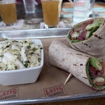 LazyG Brewhouse - Veggie wrap with apple slaw - Brewpubs Near Me - Prescott, Arizona