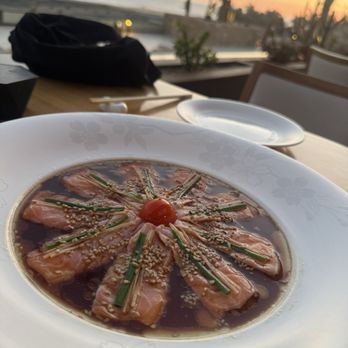 Nobu Restaurant - Salmon sashimi - Japanese Near Me - Cabo San Lucas, BCS