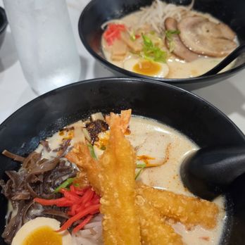 Giraffe Ramen - Spicy Tonkotsu with shrimp tempura - Ramen Near Me - Lakewood, California