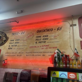 Los Cinco Tacos - Menu - Tacos Near Me - Washington, DC, District of Columbia