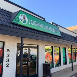 Laughing Lion Herbs - Our current storefront and entrance at 5332 Montebello Lane, Colorado Springs. Look for the green Laughing Lion Herbs sign.