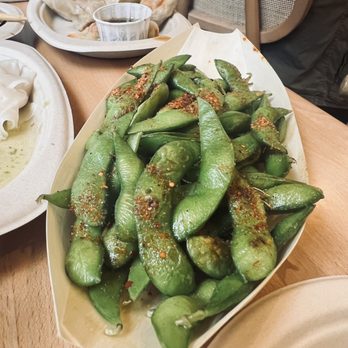 Lin & Daughters - Edamame with Chili Salt - Chinese Near Me - New York, New York Lin & Daughters - Edamame with Chili Salt - Chinese Near Me - New York, New York