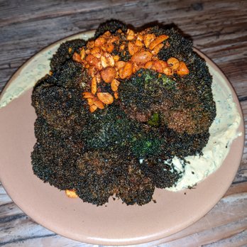 Campfire - Roasted Broccoli vegan. - New American Near Me - Carlsbad, California Campfire - Roasted Broccoli vegan. - New American Near Me - Carlsbad, California