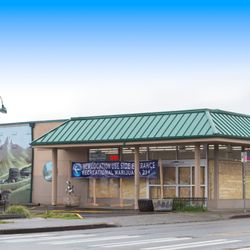 Mary Mart - Exterior view of Mary Mart recreational cannabis dispensary under construction.