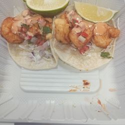 Papi's Taqueria - These where so good.. best shrimp tacos I've had in a long time and the people were really nice..