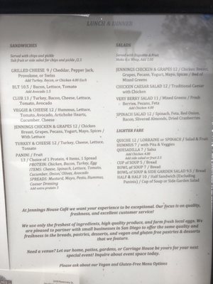 Menu photo 1 Jennings House Eatery San Diego, CA