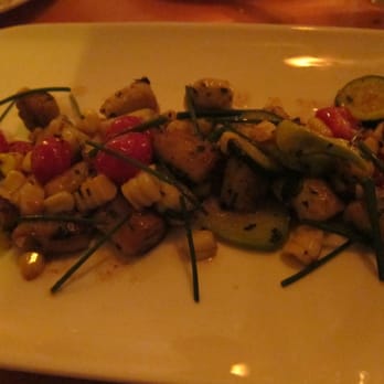 Firefly Restaurant - Sautéed Parisian Gnocchi with Grilled Corn, Summer Squash and Sweet 100 Tomatoes - New American Near Me - San Francisco, California Firefly Restaurant - Sautéed Parisian Gnocchi with Grilled Corn, Summer Squash and Sweet 100 Tomatoes - New American Near Me - San Francisco, California