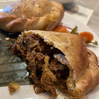 Amara at Paraiso - Inside the short rib empanadas - Latin American Near Me - Miami, Florida