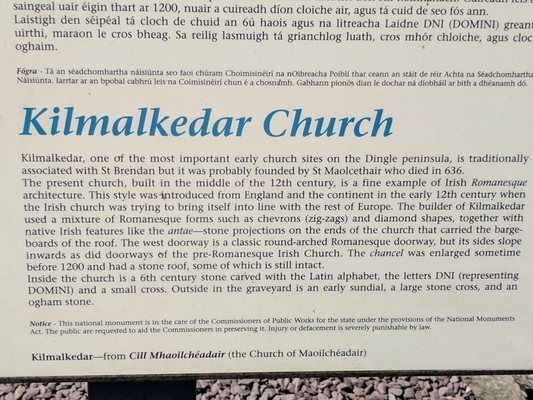 Kilmalkedar Church / Cill Maoilchéadair by null