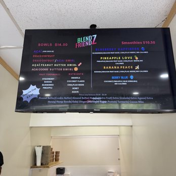 Blendz Friendz - Menu - Juice Bars & Smoothies Near Me - East Point, Georgia