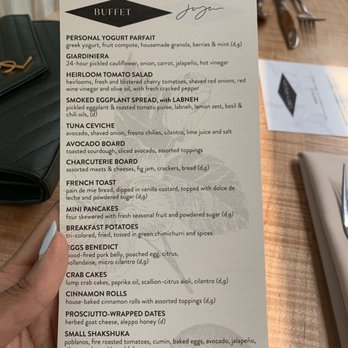 Jaja - Brunch buffet menu - Cocktail Bars Near Me - Cleveland, Ohio Jaja - Brunch buffet menu - Cocktail Bars Near Me - Cleveland, Ohio