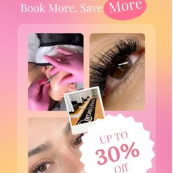 Dreams Lash Bar - Prom Special, 
Book More, Save More! 
Up to 30% OFF