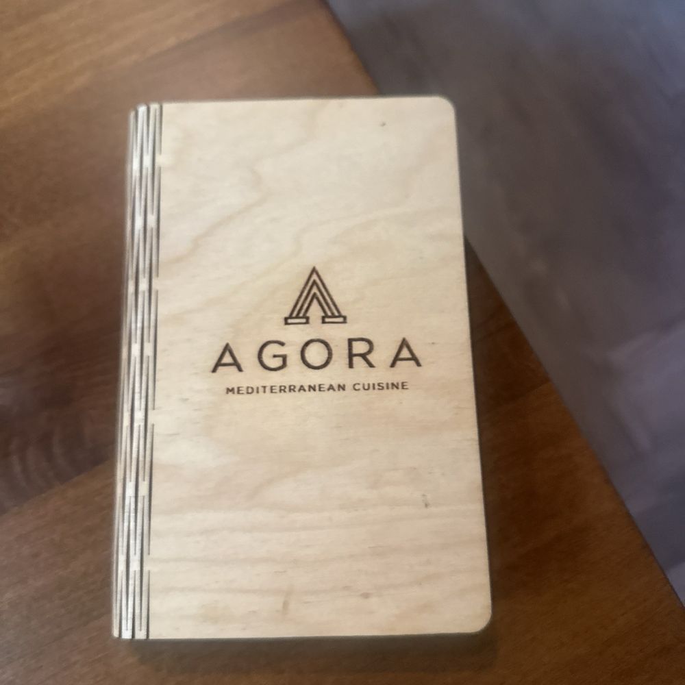 Agora Midtown - Cutest little receipt book - Mediterranean Near Me - Atlanta, Georgia