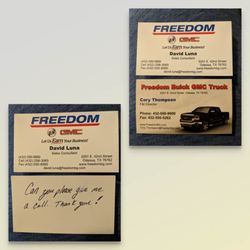 Freedom Buick GMC - Call us and ask us if we have time to stop by! Don't demand it NOR show up at my home! Respect your clients! Don't harrasing them!