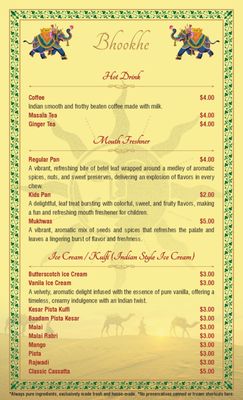 Menu photo 8 Bhookhe Artesia, CA Menu photo 8 Bhookhe Artesia, CA