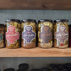 Emerald Coast Olive Oil - Crisp & Company! Some of the best pickles and Dilly Beans around.
