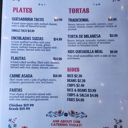 Cantarittos Taqueria & Bar - '25 menu 2 of 4
