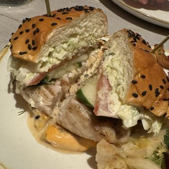 Monkeypod Kitchen by Merriman - Fresh Island Fish Sandwich - New American Near Me - Kihei, Hawaii Monkeypod Kitchen by Merriman - Fresh Island Fish Sandwich - New American Near Me - Kihei, Hawaii