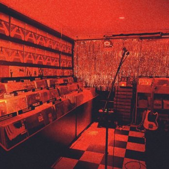 Permanent Records Roadhouse - a recording room with a checkered floor - Music Venues Near Me - Los Angeles, California