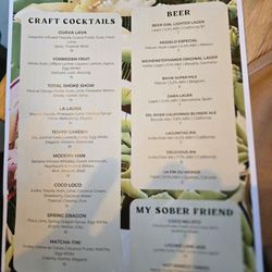 Brisa Restaurant & Bar - Drink menu. But they so have full bar fyi
