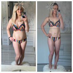Bridget Stieven Coaching - My weight loss progress (~30lbs) following the birth of my third child by utilizing my program values/teachings.