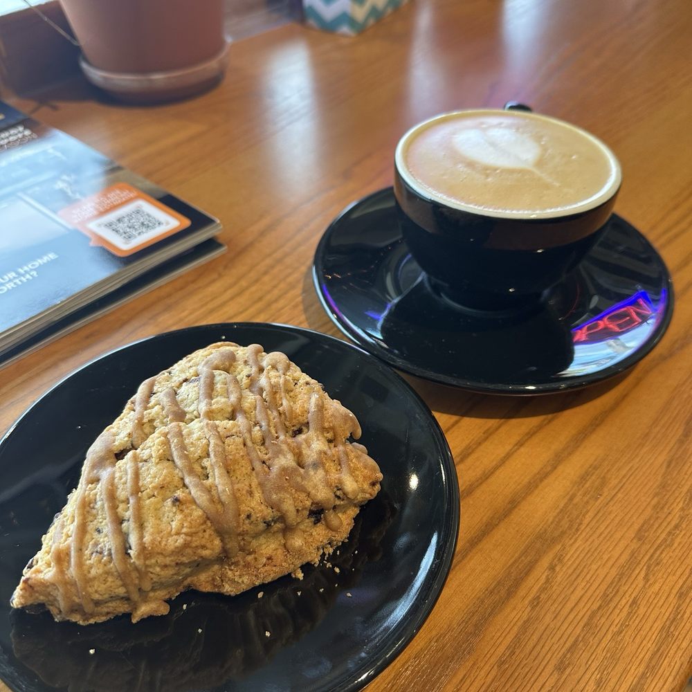Fig Tree Coffee - Latte Chocolate Chip Scone - Coffee & Tea Near Me - Pittsburgh, Pennsylvania Fig Tree Coffee - Latte Chocolate Chip Scone - Coffee & Tea Near Me - Pittsburgh, Pennsylvania