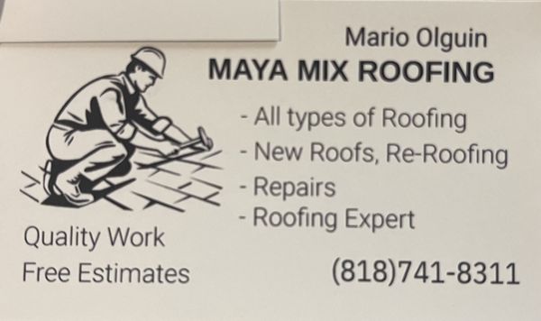 Maya Mix Roofing Logo