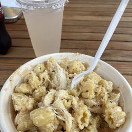 Green chili chicken creme pasta