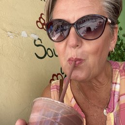 Enjoying Palm Beach Warrior Smoothie Enjoying Palm Beach Warrior Smoothie
