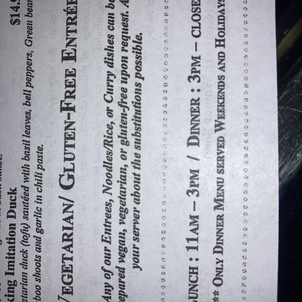Bangkok Cafe - "Anything on the menu can be made vegan" - Thai Near Me - Fredericksburg, Virginia Bangkok Cafe - "Anything on the menu can be made vegan" - Thai Near Me - Fredericksburg, Virginia