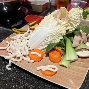 Tabu Shabu - Carlsbad - Veggie plate with udon noodles - Japanese Near Me - Carlsbad, California Tabu Shabu - Carlsbad - Veggie plate with udon noodles - Japanese Near Me - Carlsbad, California