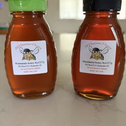 All Hawaiian Honey - 8 oz. bottles, $7 each. Both are yummy!