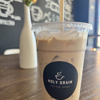 Holy Grain Coffee Shop - Conroy - 24 oz. Iced Chai Latte - Coffee & Tea Near Me - Orlando, Florida Holy Grain Coffee Shop - Conroy - 24 oz. Iced Chai Latte - Coffee & Tea Near Me - Orlando, Florida