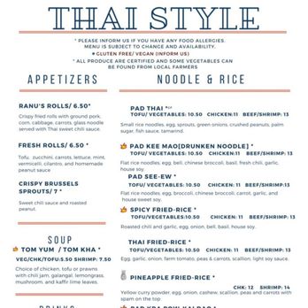 Thai Style - MENU - Thai Near Me - Carlsbad, California Thai Style - MENU - Thai Near Me - Carlsbad, California